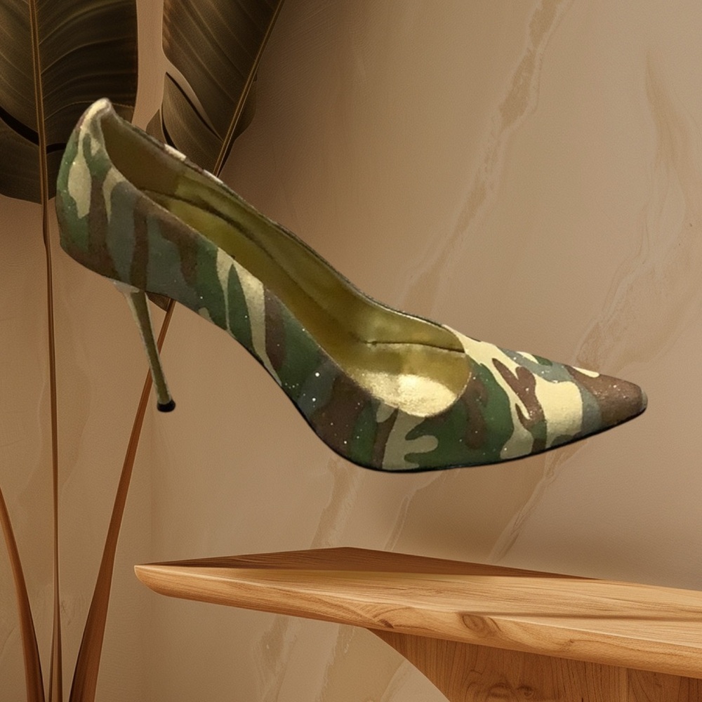 Highest Heel Camo Heels